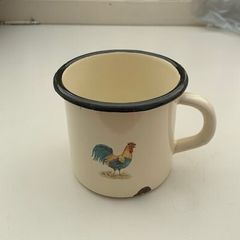 Vintage Enamelled Metal Mug