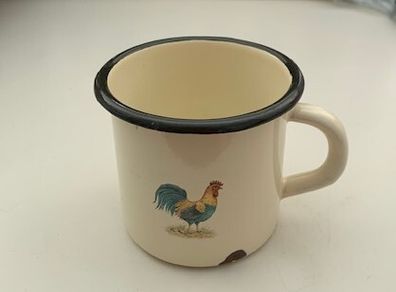 Vintage Enamelled Metal Mug