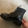 Zara Distressed Lace-up Chunky Boots UK 6/ EU 40 Image 5