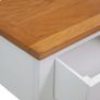 Console Table 83x30x73 cm Solid Oak Wood Image 5