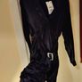 Black Satin Dress with Rhinestone detail Image 3