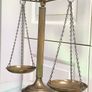 Vintage Brass Scales of Justice Mid-Century Legal Apothecary Decor Image 2