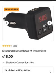 Bluetooth to FM transmitter