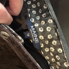 Maine Dark Brown cords size 16 excellent condition