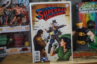 Superman Unchained #5 ! VERY RARE ! Limited 1 for 75 ! Joe Jusko & Dave Johnson 75th Anniversary Golden Age Variant Cover ! 2013 ! by DC Comics !