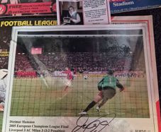 liverpool didi hamann 2005 Istanbul penalty signed photo