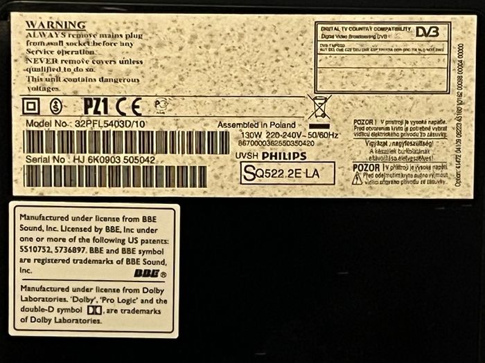 Philips 32 Inch TV For Sale