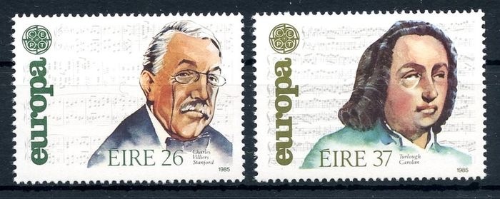 Ireland 1985 - Scott 616-617 EUROPA : Irish Composers - Mint Never Hinged - Free Postage