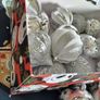 x1 Box of Large Shatterproof Silver Sparkle Baubles Image 8