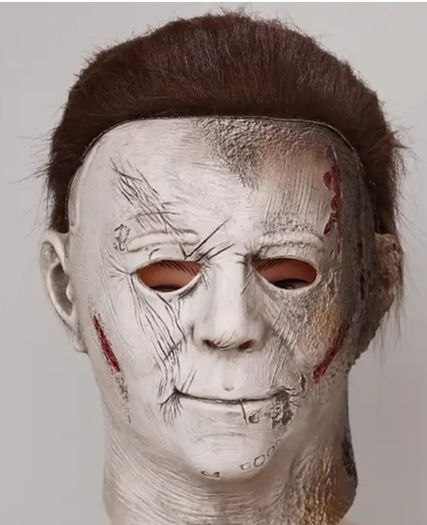 Michael Myers Halloween mask with hair.