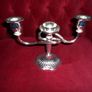 Siver Plated Triple Candel Holder Image 2