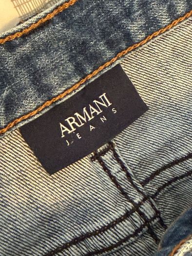 Armani Jeans Blue Denim Straight Fit Size 34