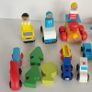 Wooden vehicles cars train helicopter bundle Image 2