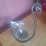 Hand blown glass Swan pot holder or serving dish Image 2
