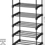 5 Tier Shoe Racks Set of 2 Metal Shoe Rack Stackable Space Saving Shoe Storage Multifunctional Stand Rack Image 3