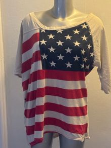 Italian asymmetric cotton  top size UK16/18 EU44/46 Postage included