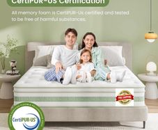 King Size Mattress 5FT, 10 Inch Gel Memory Foam Pocket Sprung Hybrid Mattress, 7-Zone Orthopedic & Motion Isolation, Medium Firm, 150x200x25cm