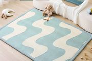 Cloudsoft baby play mat 200x150x2.5cm, curved children's room rug memory foam  baby crawling mat with non slip underside children's play mat/tatami mat