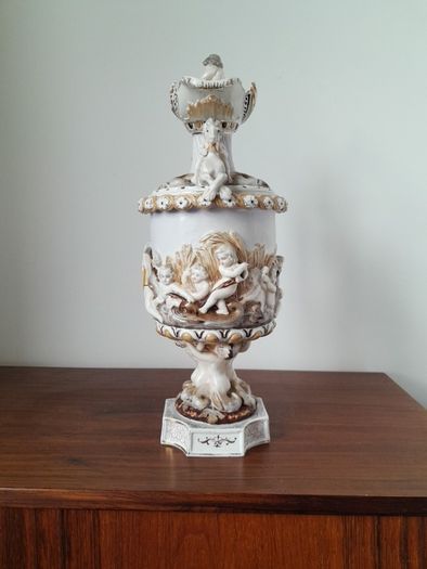 Vintage Capodimonte  Porcelain Ewer