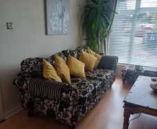 Three Piece Suite (4 seater 1 Seater & Poufet)