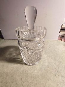 Waterford crystal jam /honey jar .No. 61.