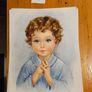 Vintage Catholic Devotional Art Print Cards X 207 Dimensions 8" X 10". In Good Condition.  See Photos For Same. Image 5