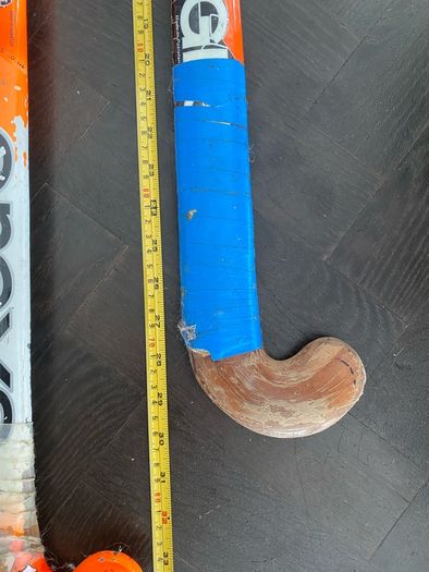 Hockey sticks;  bags & shin guards