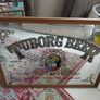 Vintage mirror Tuborg Beer advertising wood framed 75 x 54cm Image 2