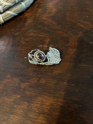 silver brooch