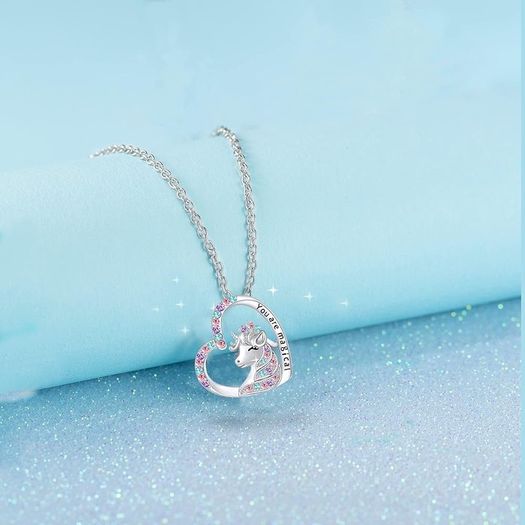 FREE SHIPPING | You are Magical Necklace for Girls Crystal Heart Pendant Necklaces Jewelry Gifts for Girls Daughter Granddaughter Niece Birthday