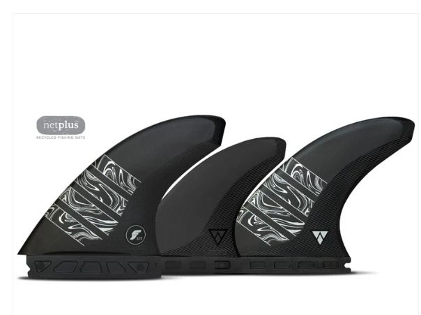 Futures Large Alpha Vector 3/2 Carbon Thruster Surfboard Fin - Carbon Grey