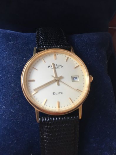 Rotary Elite 18ct gold watch solid 18k gold
