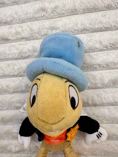 Jiminy Cricket Plush Soft Pinocchio Disney Store approx. 20 cm. Dirty Used Please see photos
