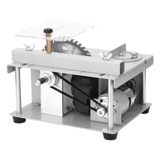 KKMOON Miniature Multi-function Table Saws Electric Chainsaw Power Tools Household Cutting Machine Benchs Saws Set Mini Saws