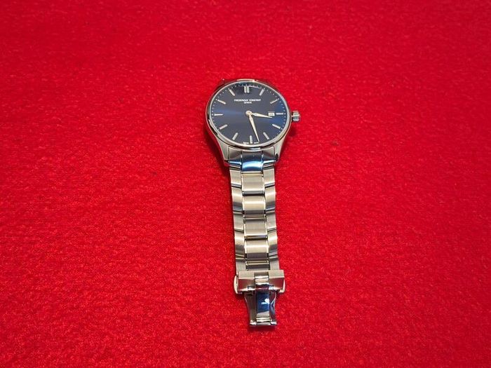 Frederique Constant Classics Swiss Made Watch, Blue Dial, Full Set