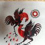 Mid Century Modern Retro Cocktail Melamine Wicker Tray Image 8