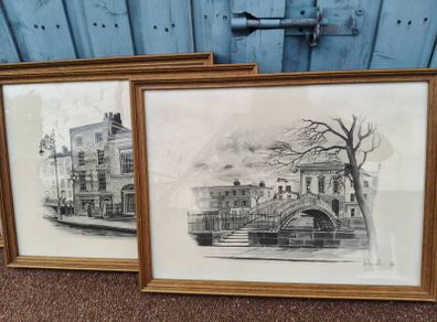 3 x Donal MacPolin Dublin Cityscapes