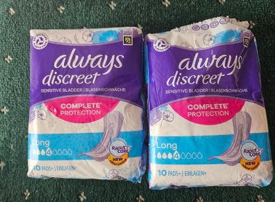 Always discreet sensitive Bladder pads