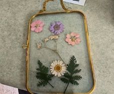 Pressed Flowers Hanging Art Frame