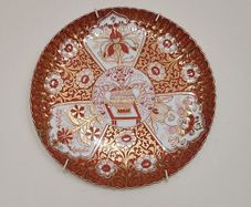 Antique 142 years old hand painted plate Copeland , England 1883