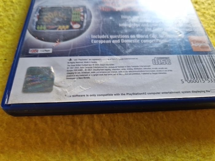 The Great British Football Quiz PlayStation2 ps2 games Original