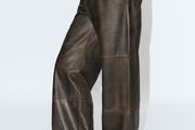 Zara ZW collection, real leather trousers, size L, new,RRP 199