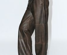 Zara ZW collection, real leather trousers, size L, new,RRP 199