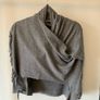 Grey Shawl with Fringe. Image 2