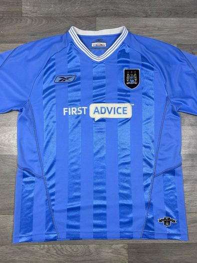 Genuine Vintage 2003 Reebok Manchester City Hone Jersey Shirt Mens L/XL