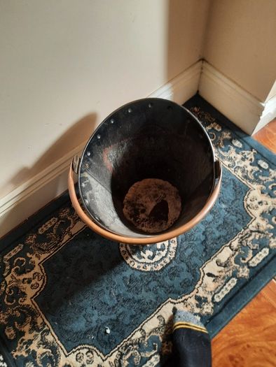 antique copper bucket