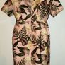 Asos Peach/Pink Jungle Print Empire Style Dress in Size 10 Image 4