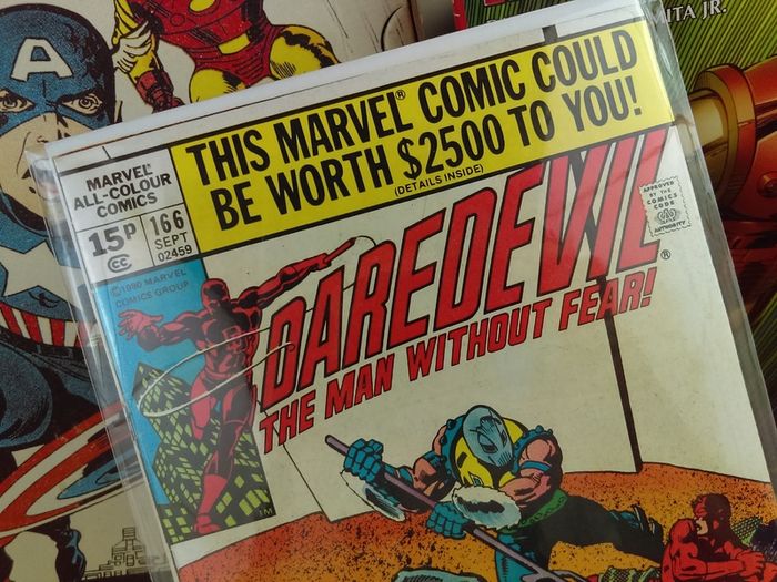 Daredevil #166 ! Bronze Age Comic From 1980 ! Foggy Nelson marries Deborah Harris ! by Marvel !