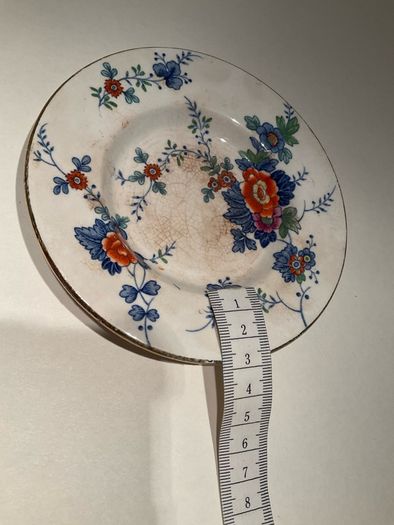 antique BOOTH FLORA porcelain plate c1916