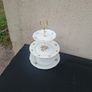 China 3 tiers floral cake stand postage possible Image 3